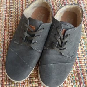 TOMS Synthetic Leather Grey Paseos